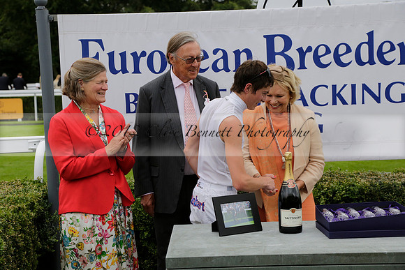 Race 6 Goodwood The British Stallion Studs Turf Club E.B.F. Fillies Stakes. 20130731. Race winner Ribbons owner Elite Racing Club