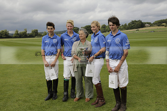 The Colts Cup presentation at Cowdray Park Polo Club on Lawns 2 on Thursday 15 August 2013 2013.08.15
