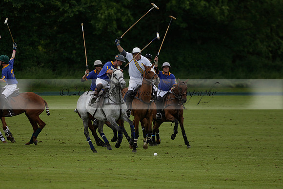 Burningfold v Combe Place in a June 4 Goal Cup polo match 2013.06.11