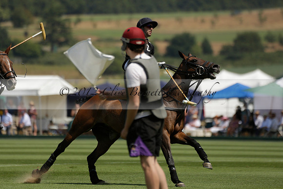 Zacara v Talandracas in a Veuve Clicquot Gold Cup Polo Match 2013.07.18