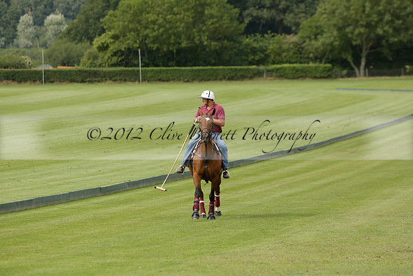 Beau Design v Boscom in an August Rother Cup 4 goal polo match at Cowdray Park Polo Club on Wednesday 07 August 2013