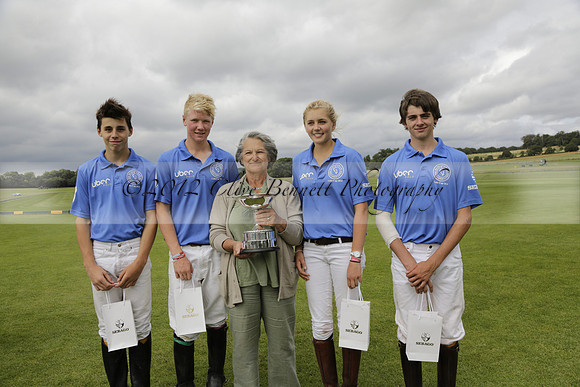 The Colts Cup presentation at Cowdray Park Polo Club on Lawns 2 on Thursday 15 August 2013 2013.08.15