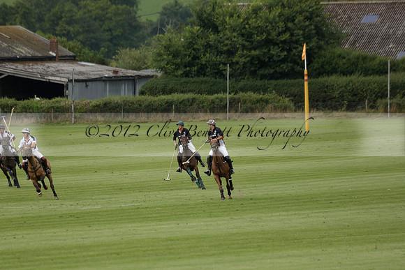 Beau Design v Boscom in an August Rother Cup 4 goal polo match at Cowdray Park Polo Club on Wednesday 07 August 2013
