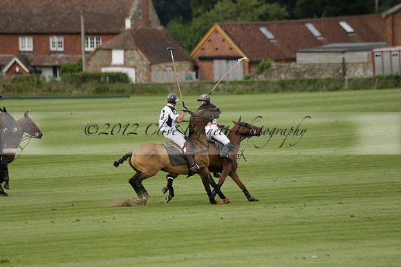 Beau Design v Boscom in an August Rother Cup 4 goal polo match at Cowdray Park Polo Club on Wednesday 07 August 2013