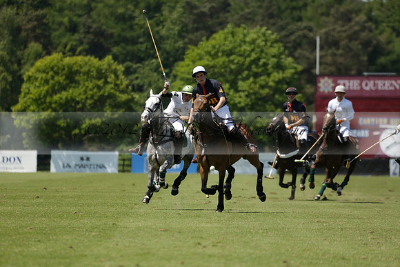 Black Bears v Salkeld in a Cartier Queens Cup polo match 2013.06.05
