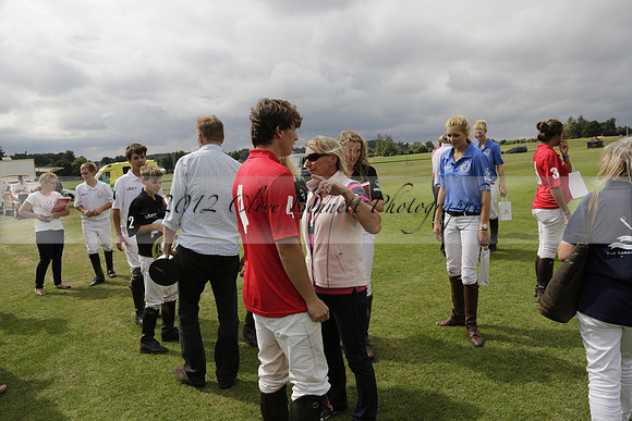 The Colts Cup presentation at Cowdray Park Polo Club on Lawns 2 on Thursday 15 August 2013 2013.08.15
