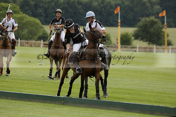 Beau Design v Boscom in an August Rother Cup 4 goal polo match at Cowdray Park Polo Club on Wednesday 07 August 2013
