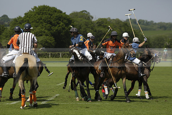 Four Quarters Orange v Montana in a Cicero Cup Polo match 2013.06.06