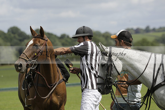 Burningfold (blue) v Wairakei Pastoral (green) in the Ruins Cup Final on Sunday 04 August 2013.