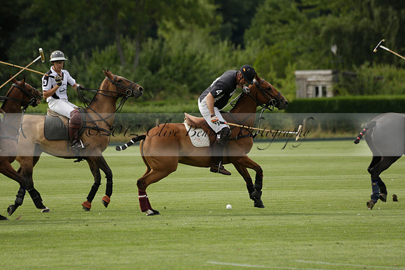 Beau Design v Boscom in an August Rother Cup 4 goal polo match at Cowdray Park Polo Club on Wednesday 07 August 2013