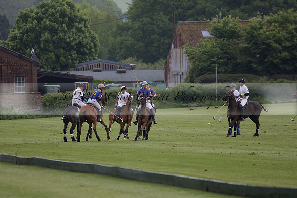 Burningfold v Combe Place in a June 4 Goal Cup polo match 2013.06.11