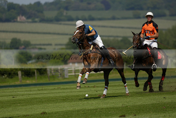 Four Quarters Orange v Montana in a Cicero Cup Polo match 2013.06.06