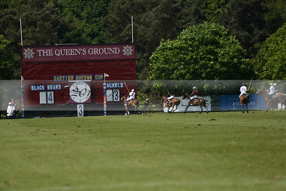 Black Bears v Salkeld in a Cartier Queens Cup polo match 2013.06.05