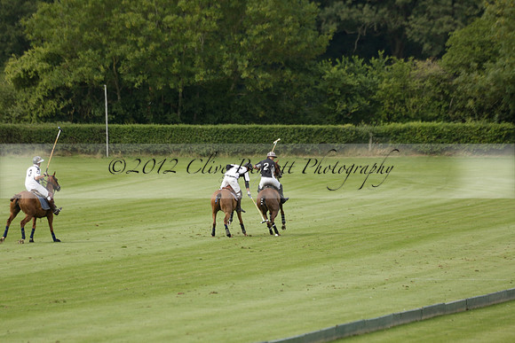Beau Design v Boscom in an August Rother Cup 4 goal polo match at Cowdray Park Polo Club on Wednesday 07 August 2013