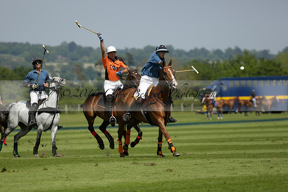 Four Quarters Orange v Montana in a Cicero Cup Polo match 2013.06.06