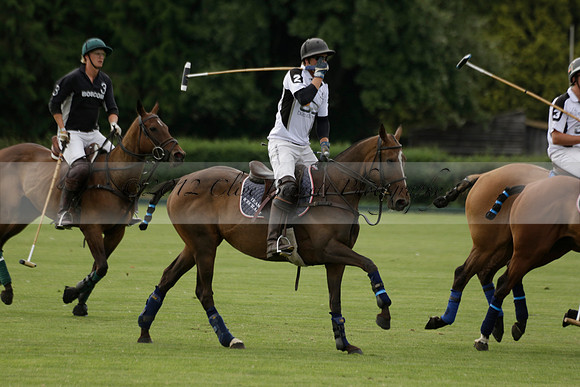 Beau Design v Boscom in an August Rother Cup 4 goal polo match at Cowdray Park Polo Club on Wednesday 07 August 2013