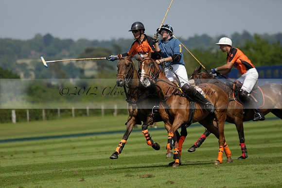 Four Quarters Orange v Montana in a Cicero Cup Polo match 2013.06.06