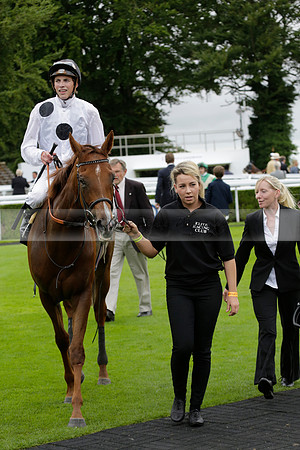 Race 6 Goodwood The British Stallion Studs Turf Club E.B.F. Fillies Stakes. 20130731. Race winner Ribbons owner Elite Racing Club
