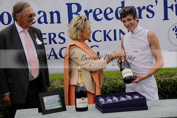 Race 6 Goodwood The British Stallion Studs Turf Club E.B.F. Fillies Stakes. 20130731. Race winner Ribbons owner Elite Racing Club