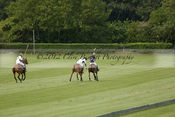 Beau Design v Boscom in an August Rother Cup 4 goal polo match at Cowdray Park Polo Club on Wednesday 07 August 2013