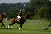 Maiz Dulce (green) v River (blue) in a Uber Polo Midsummer 12 goal polo match on Wednesday 21 August 2013 at Cowdray park Polo Club on Ambersham 2.  www.polopictures.co.uk