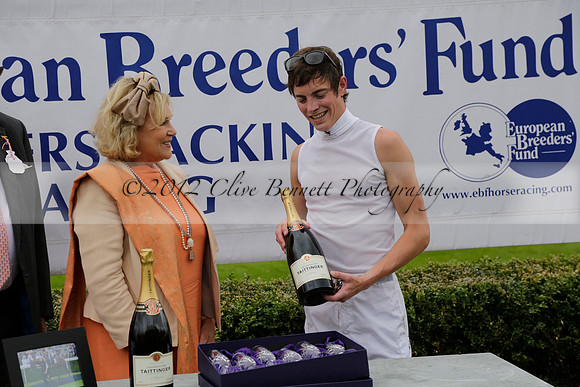 Race 6 Goodwood The British Stallion Studs Turf Club E.B.F. Fillies Stakes. 20130731. Race winner Ribbons owner Elite Racing Club