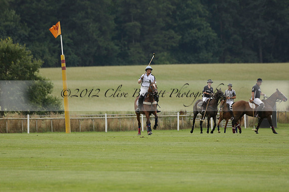 Beau Design v Boscom in an August Rother Cup 4 goal polo match at Cowdray Park Polo Club on Wednesday 07 August 2013