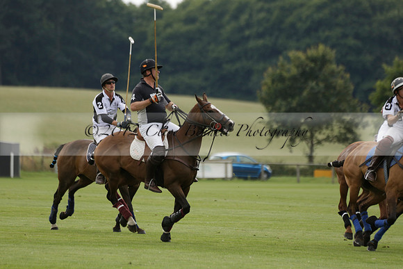 Beau Design v Boscom in an August Rother Cup 4 goal polo match at Cowdray Park Polo Club on Wednesday 07 August 2013