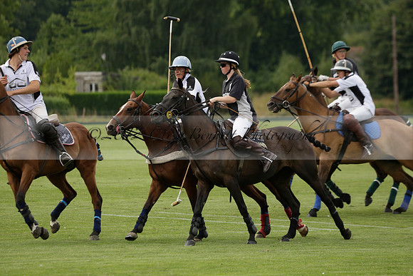 Beau Design v Boscom in an August Rother Cup 4 goal polo match at Cowdray Park Polo Club on Wednesday 07 August 2013