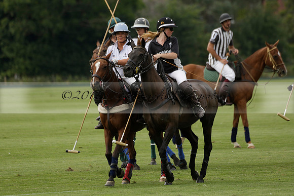 Beau Design v Boscom in an August Rother Cup 4 goal polo match at Cowdray Park Polo Club on Wednesday 07 August 2013