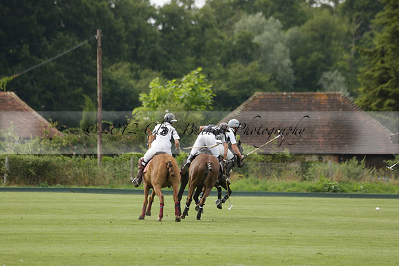 Beau Design v Boscom in an August Rother Cup 4 goal polo match at Cowdray Park Polo Club on Wednesday 07 August 2013