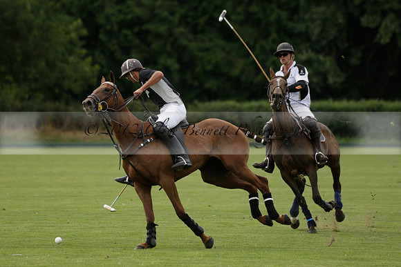 Beau Design v Boscom in an August Rother Cup 4 goal polo match at Cowdray Park Polo Club on Wednesday 07 August 2013