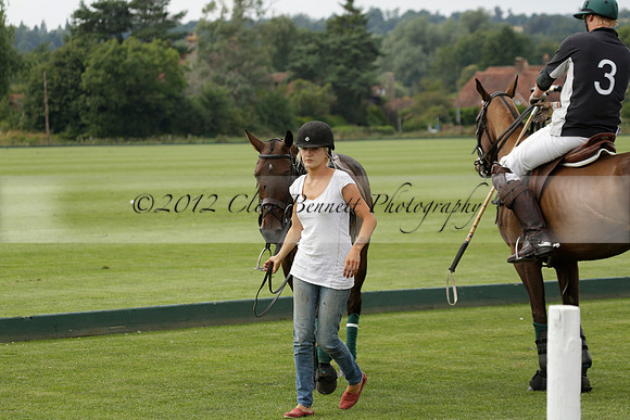 Beau Design v Boscom in an August Rother Cup 4 goal polo match at Cowdray Park Polo Club on Wednesday 07 August 2013