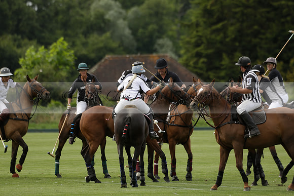 Beau Design v Boscom in an August Rother Cup 4 goal polo match at Cowdray Park Polo Club on Wednesday 07 August 2013