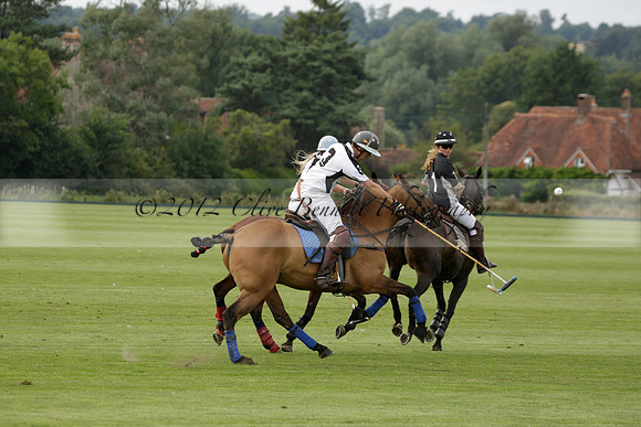 Beau Design v Boscom in an August Rother Cup 4 goal polo match at Cowdray Park Polo Club on Wednesday 07 August 2013