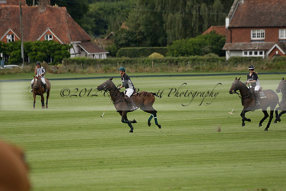 Beau Design v Boscom in an August Rother Cup 4 goal polo match at Cowdray Park Polo Club on Wednesday 07 August 2013