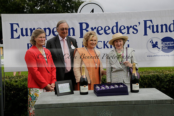 Race 6 Goodwood The British Stallion Studs Turf Club E.B.F. Fillies Stakes. 20130731. Race winner Ribbons owner Elite Racing Club