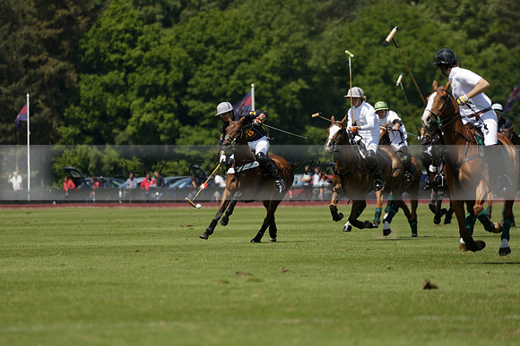 Black Bears v Salkeld in a Cartier Queens Cup polo match 2013.06.05