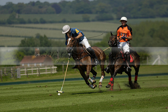 Four Quarters Orange v Montana in a Cicero Cup Polo match 2013.06.06