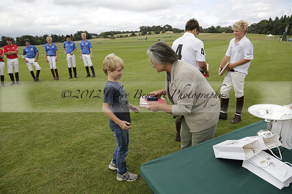 The Colts Cup presentation at Cowdray Park Polo Club on Lawns 2 on Thursday 15 August 2013 2013.08.15