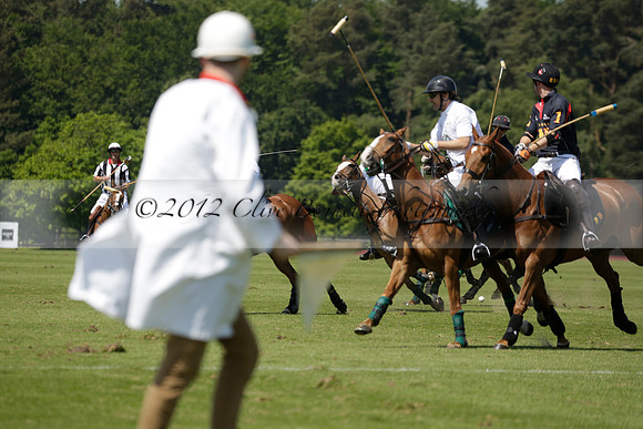 Black Bears v Salkeld in a Cartier Queens Cup polo match 2013.06.05