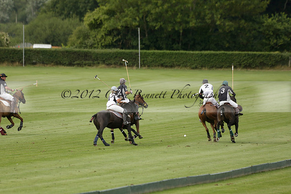 Beau Design v Boscom in an August Rother Cup 4 goal polo match at Cowdray Park Polo Club on Wednesday 07 August 2013