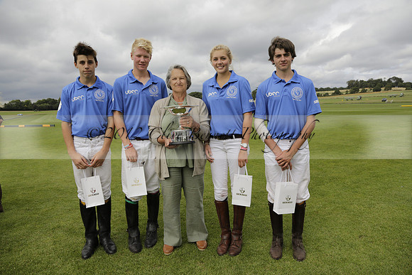 The Colts Cup presentation at Cowdray Park Polo Club on Lawns 2 on Thursday 15 August 2013 2013.08.15