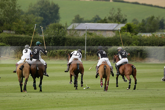 Beau Design v Boscom in an August Rother Cup 4 goal polo match at Cowdray Park Polo Club on Wednesday 07 August 2013