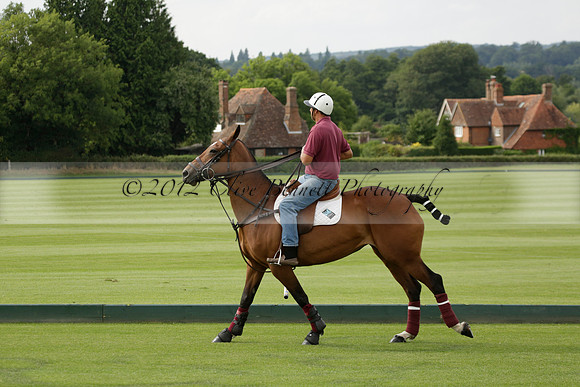 Beau Design v Boscom in an August Rother Cup 4 goal polo match at Cowdray Park Polo Club on Wednesday 07 August 2013