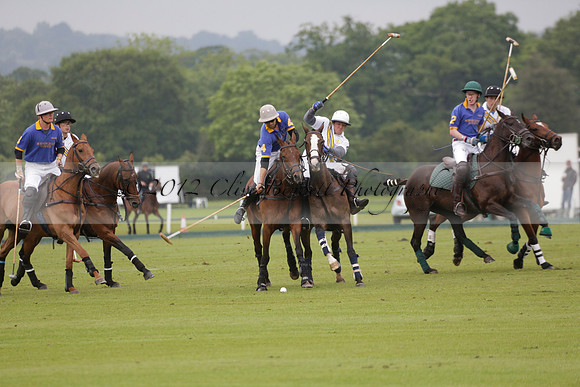 Burningfold v Combe Place in a June 4 Goal Cup polo match 2013.06.11