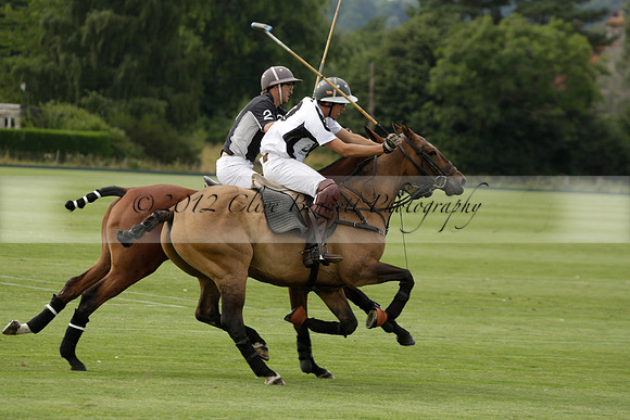 Beau Design v Boscom in an August Rother Cup 4 goal polo match at Cowdray Park Polo Club on Wednesday 07 August 2013