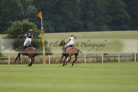 Beau Design v Boscom in an August Rother Cup 4 goal polo match at Cowdray Park Polo Club on Wednesday 07 August 2013
