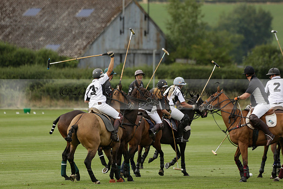 Beau Design v Boscom in an August Rother Cup 4 goal polo match at Cowdray Park Polo Club on Wednesday 07 August 2013
