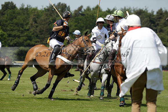 Black Bears v Salkeld in a Cartier Queens Cup polo match 2013.06.05